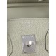 Hermès Birkin 25 Gris Neve Togo Leather Palladium/Silver Hardware (100% Handmade)