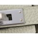 Hermès Birkin 25 Gris Neve Togo Leather Palladium/Silver Hardware (100% Handmade)