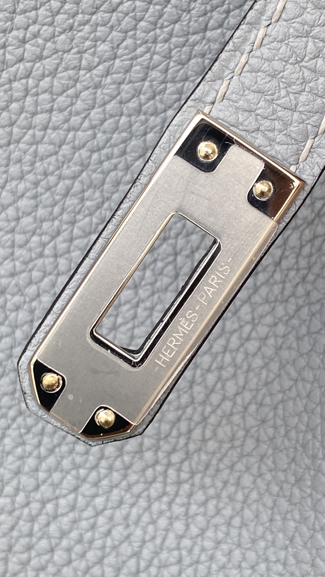 Hermès Birkin 25 Bleu Lin Togo Leather Palladium/Silver Hardware (100% Handmade)