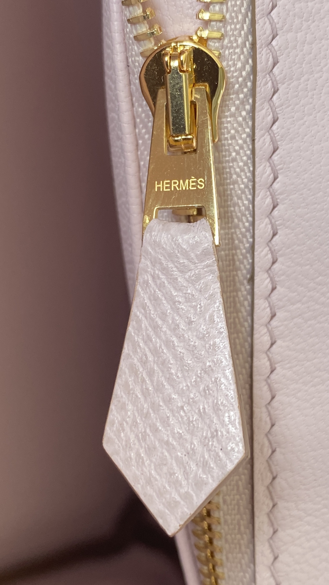 Hermès Birkin 25 Mauve Pale Epsom Leather Gold Hardware (100% Handmade)