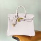 Hermès Birkin 25 Mauve Pale Epsom Leather Gold Hardware (100% Handmade)