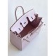 Hermès Birkin 25 Sellier Mauve Pale Epsom Leather Palladium/Silver Hardware (100% Handmade)