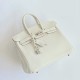 Hermès Birkin 25 Mushroom Togo Leather Palladium/Silver Hardware (100% Handmade)