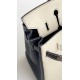 Hermès Birkin 25 Craie and Black Togo Leather Palladium/Silver Hardware (100% Handmade)