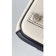 Hermès Birkin 25 Craie and Black Togo Leather Palladium/Silver Hardware (100% Handmade)