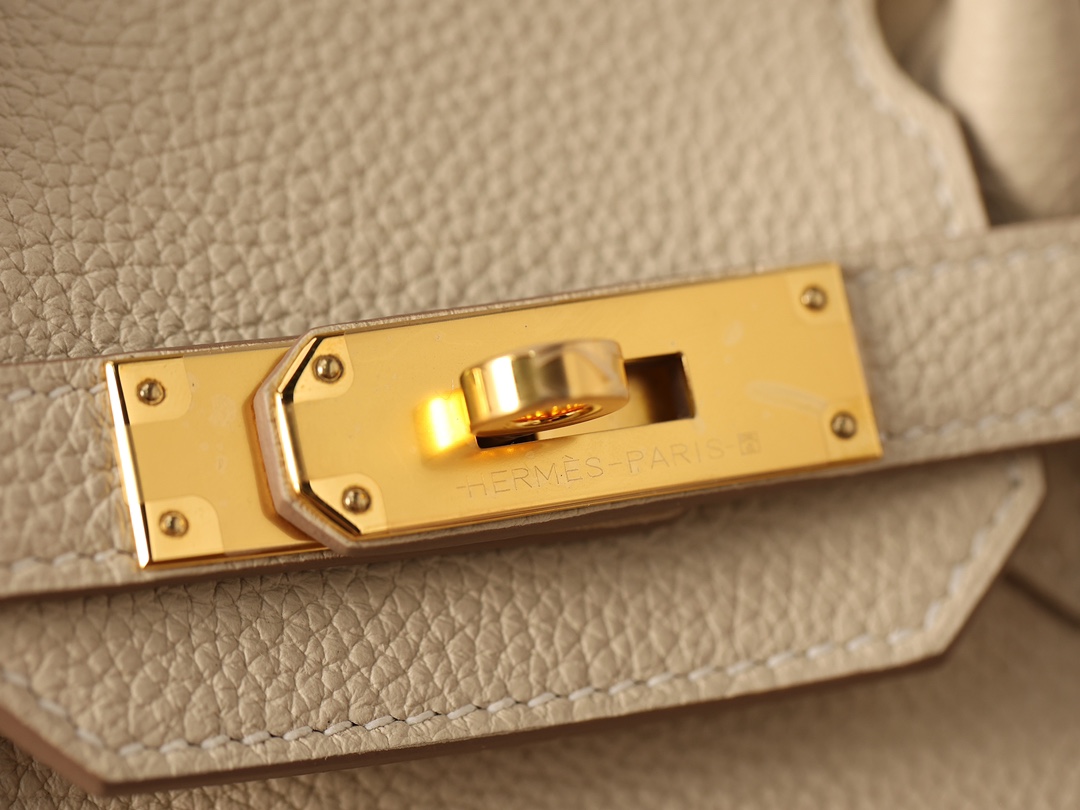 Hermès Birkin 30 Craie Togo Leather Gold Hardware (100% Handmade)