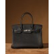 Hermès Birkin 30 Black Togo Leather Palladium/Silver Hardware (100% Handmade)