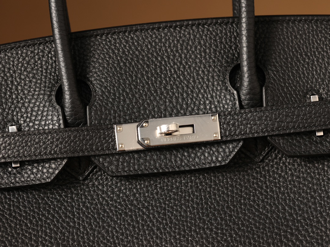 Hermès Birkin 30 Black Togo Leather Palladium/Silver Hardware (100% Handmade)