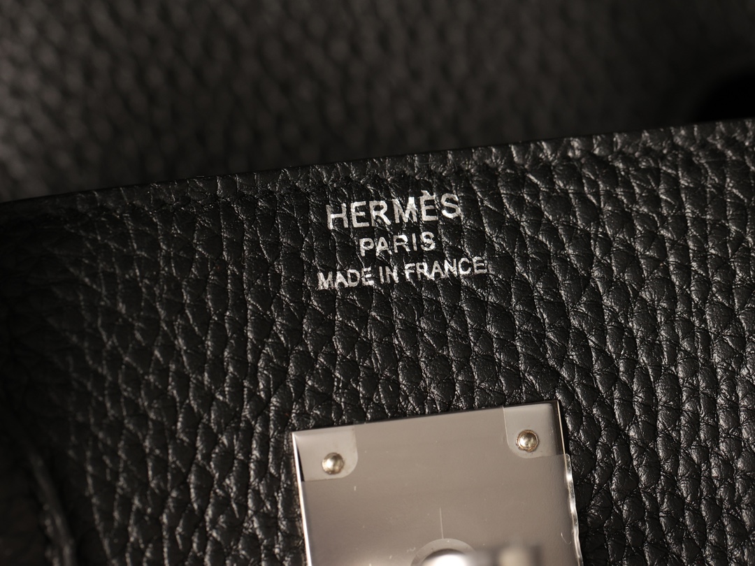 Hermès Birkin 30 Black Togo Leather Palladium/Silver Hardware (100% Handmade)