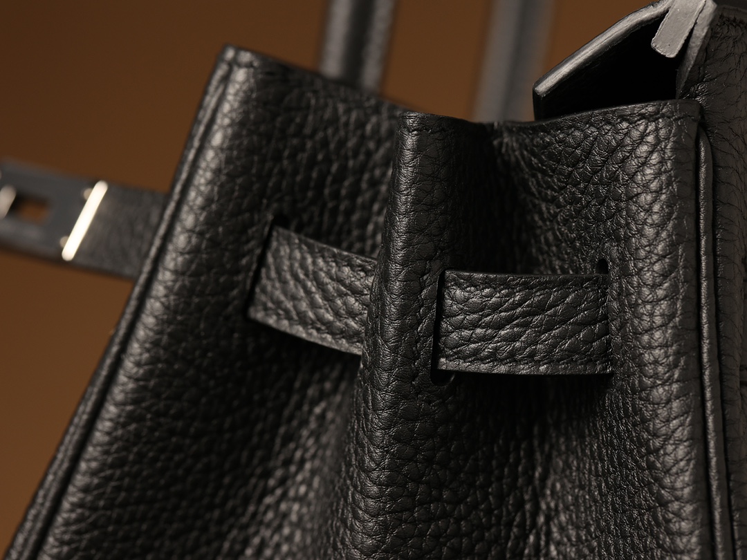 Hermès Birkin 30 Black Togo Leather Palladium/Silver Hardware (100% Handmade)