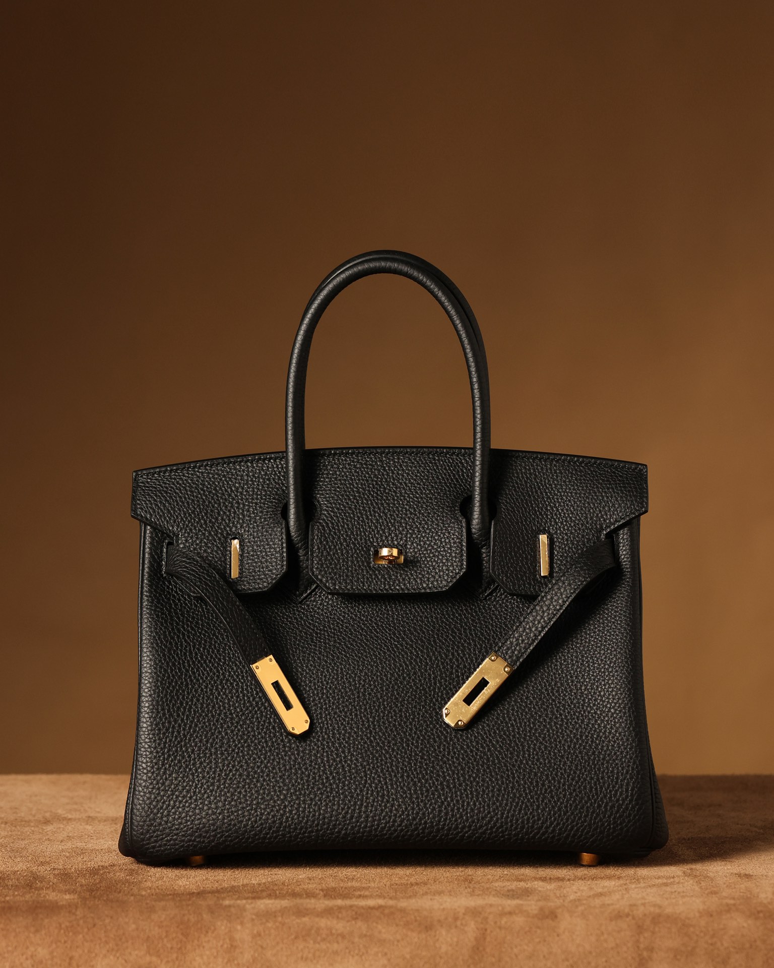 Hermès Birkin 30 Black Togo Leather Gold Hardware (100% Handmade)