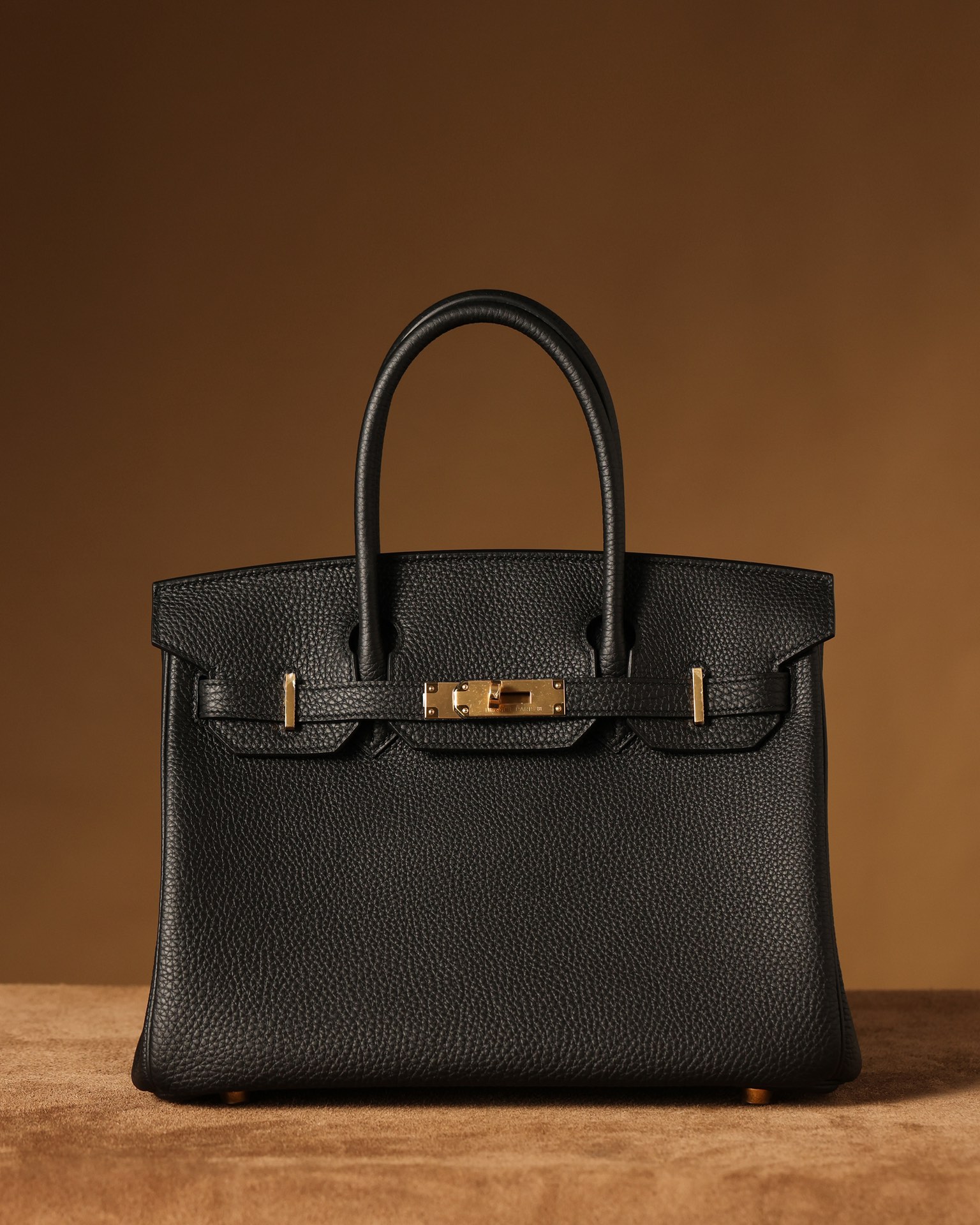 Hermès Birkin 30 Black Togo Leather Gold Hardware (100% Handmade)