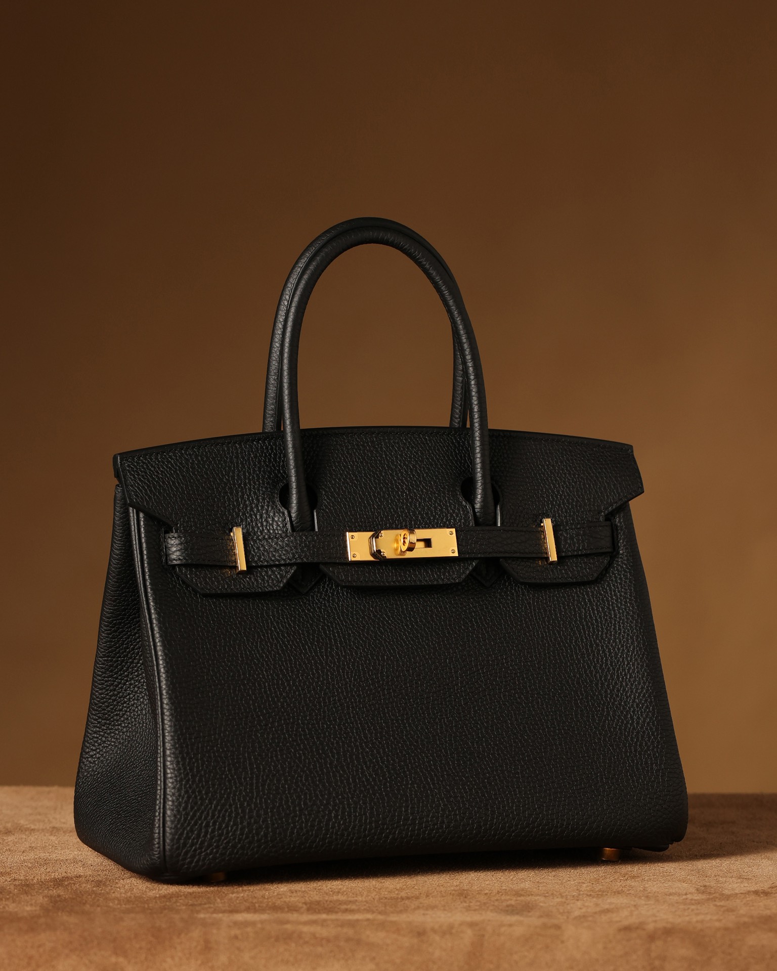 Hermès Birkin 30 Black Togo Leather Gold Hardware (100% Handmade)