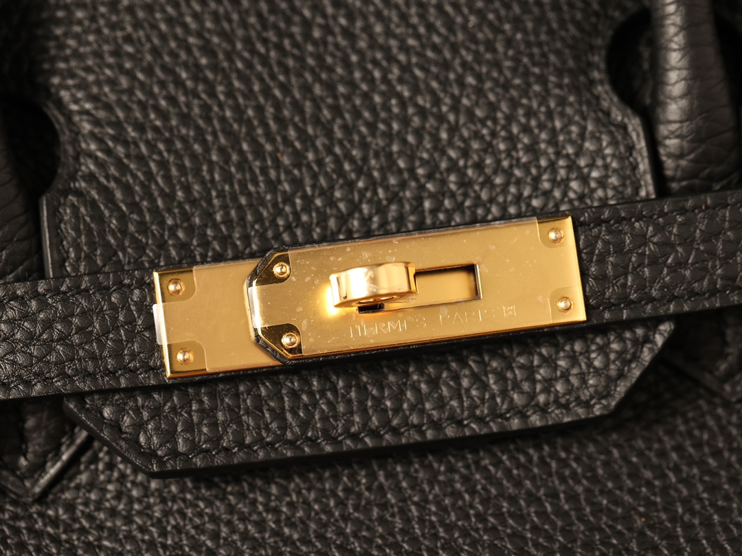 Hermès Birkin 30 Black Togo Leather Gold Hardware (100% Handmade)