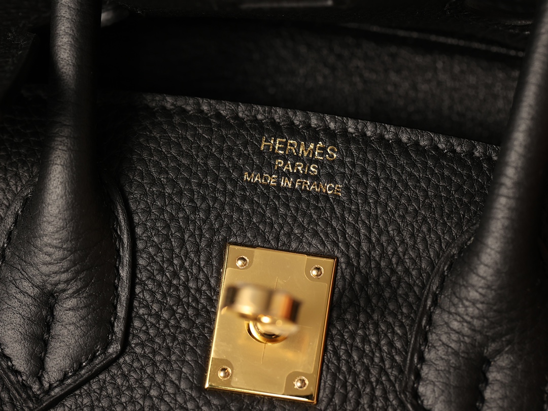 Hermès Birkin 30 Black Togo Leather Gold Hardware (100% Handmade)