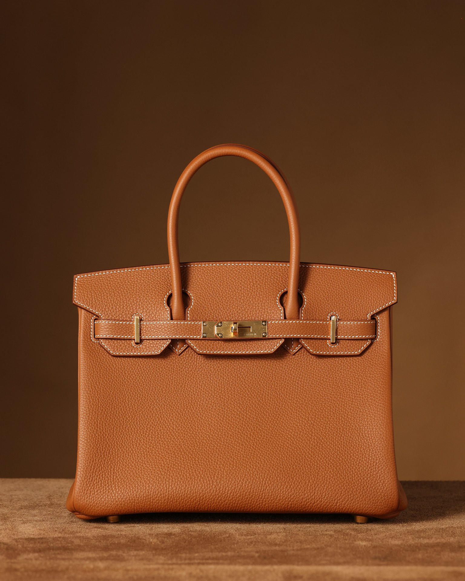 Hermès Birkin 30 Gold Togo Leather Gold Hardware (100% Handmade)