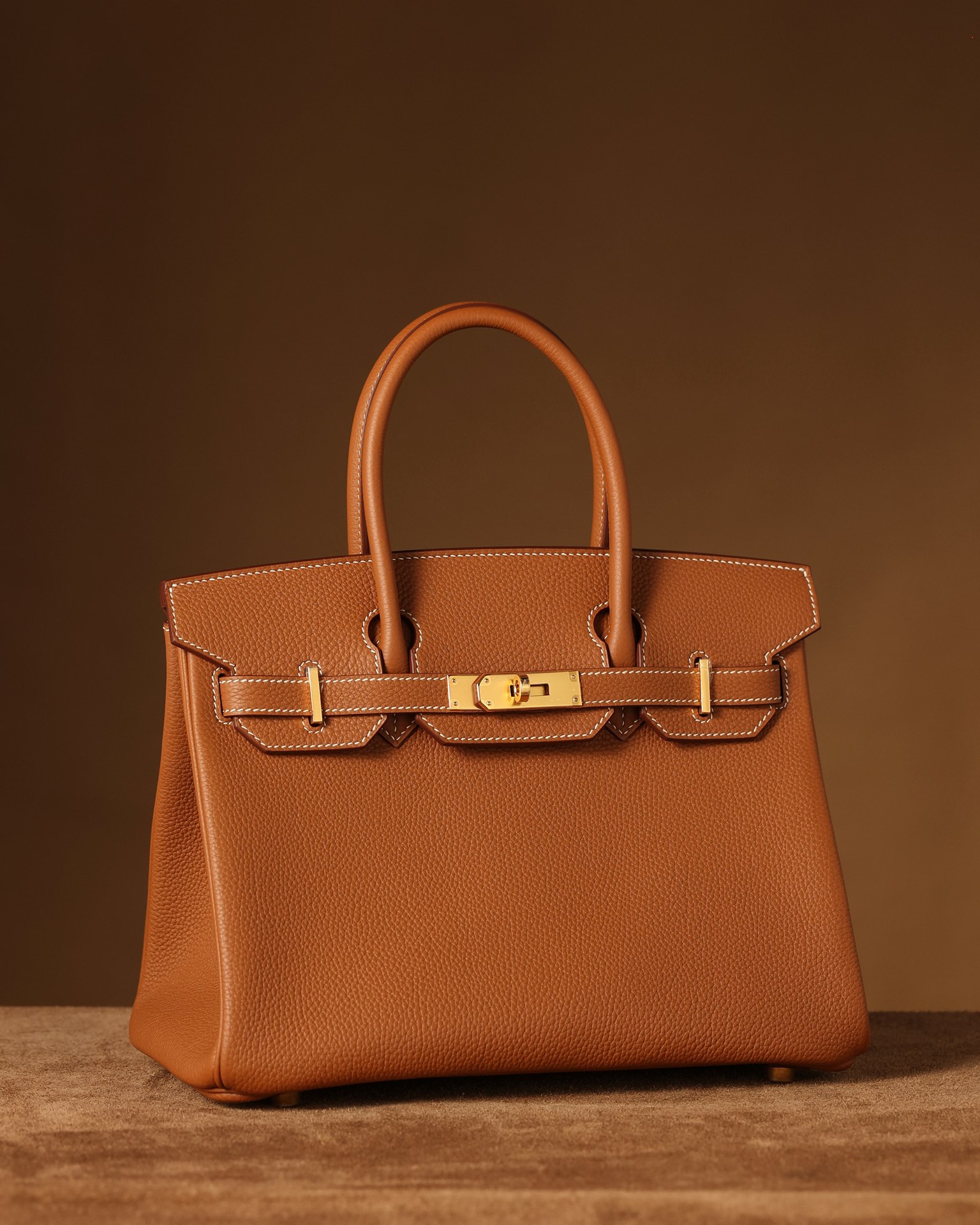 Hermès Birkin 30 Gold Togo Leather Gold Hardware (100% Handmade)