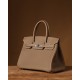 Hermès Birkin 30 Etoupe Togo Leather Palladium/Silver Hardware (100% Handmade)