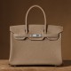 Hermès Birkin 30 Etoupe Togo Leather Palladium/Silver Hardware (100% Handmade)