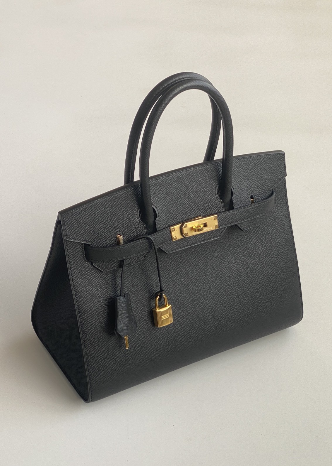 Hermès Birkin 30 Sellier Black Epsom Leather Gold Hardware (100% Handmade)