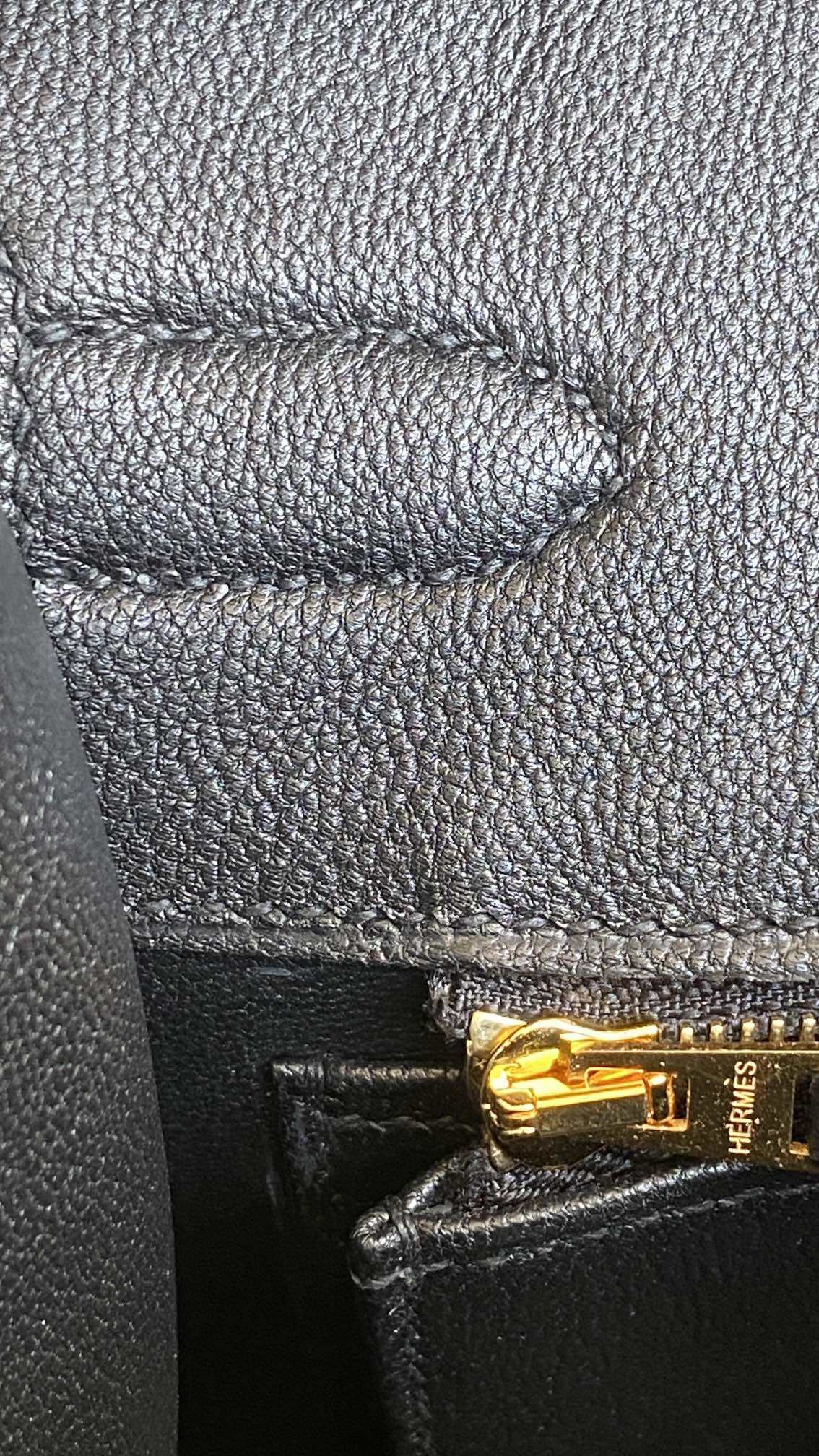 Hermès Birkin 30 Sellier Black Epsom Leather Gold Hardware (100% Handmade)