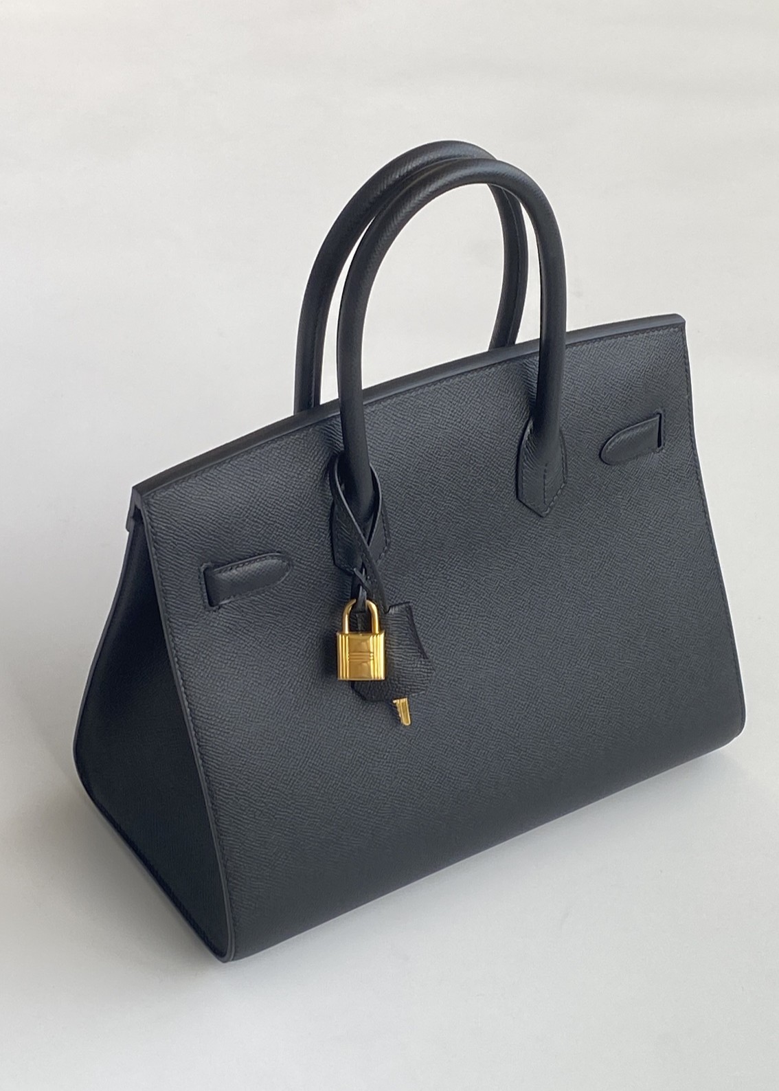 Hermès Birkin 30 Sellier Black Epsom Leather Gold Hardware (100% Handmade)