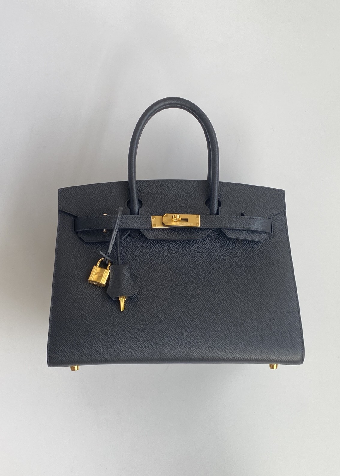 Hermès Birkin 30 Sellier Black Epsom Leather Gold Hardware (100% Handmade)