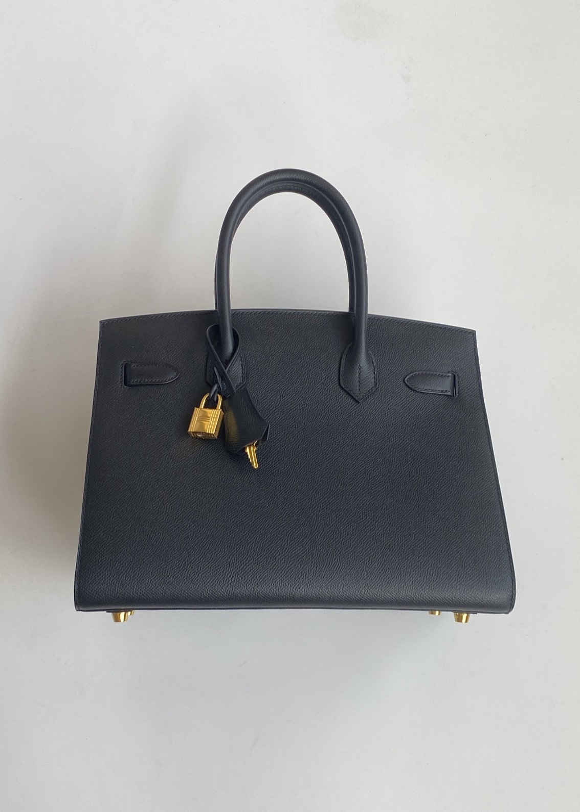 Hermès Birkin 30 Sellier Black Epsom Leather Gold Hardware (100% Handmade)