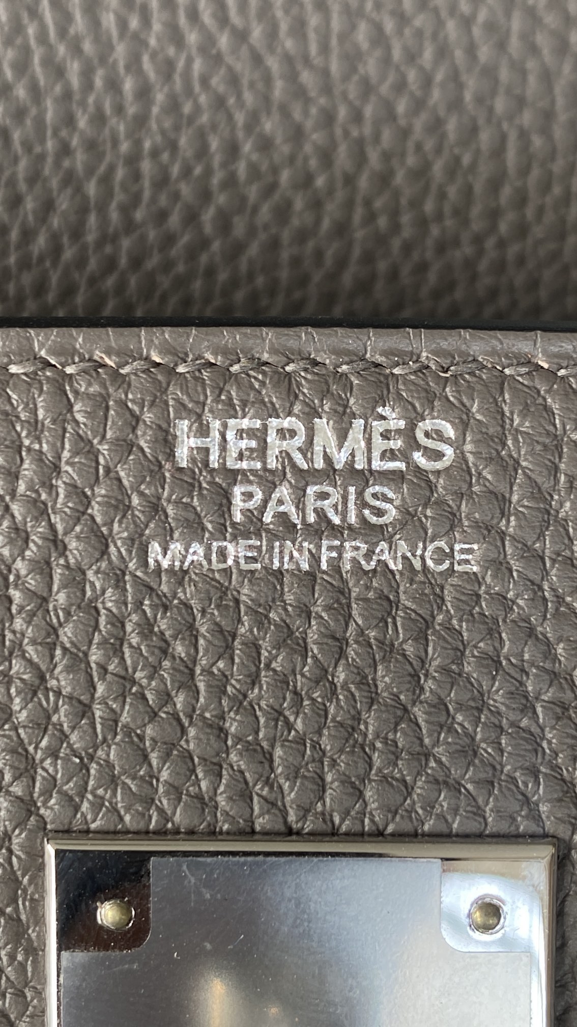 Hermès Birkin 30 Etain Togo Leather Palladium/Silver Hardware (100% Handmade)