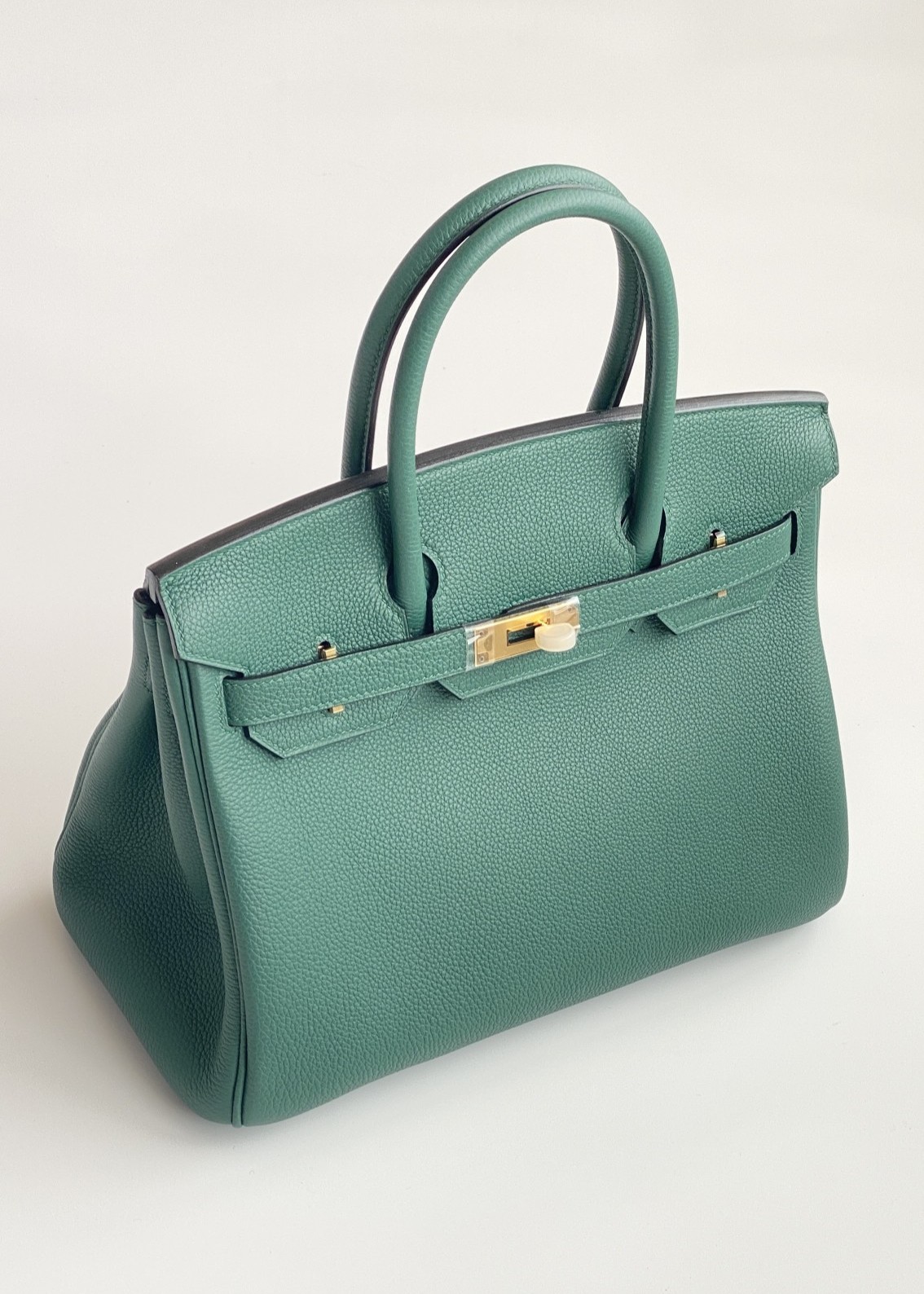 Hermès Birkin 30 Vert Vertigo Togo Leather Gold Hardware (100% Handmade)