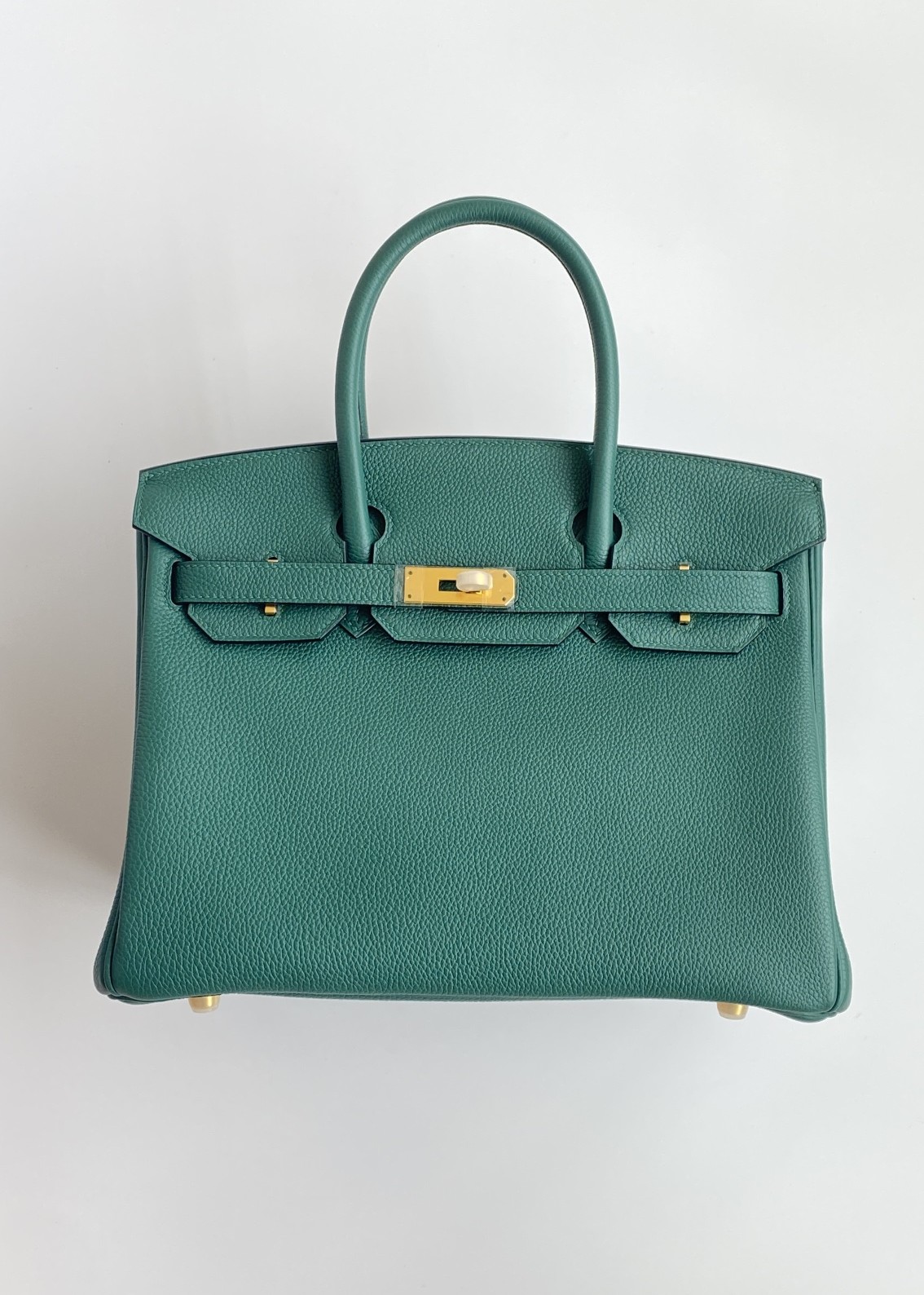 Hermès Birkin 30 Vert Vertigo Togo Leather Gold Hardware (100% Handmade)