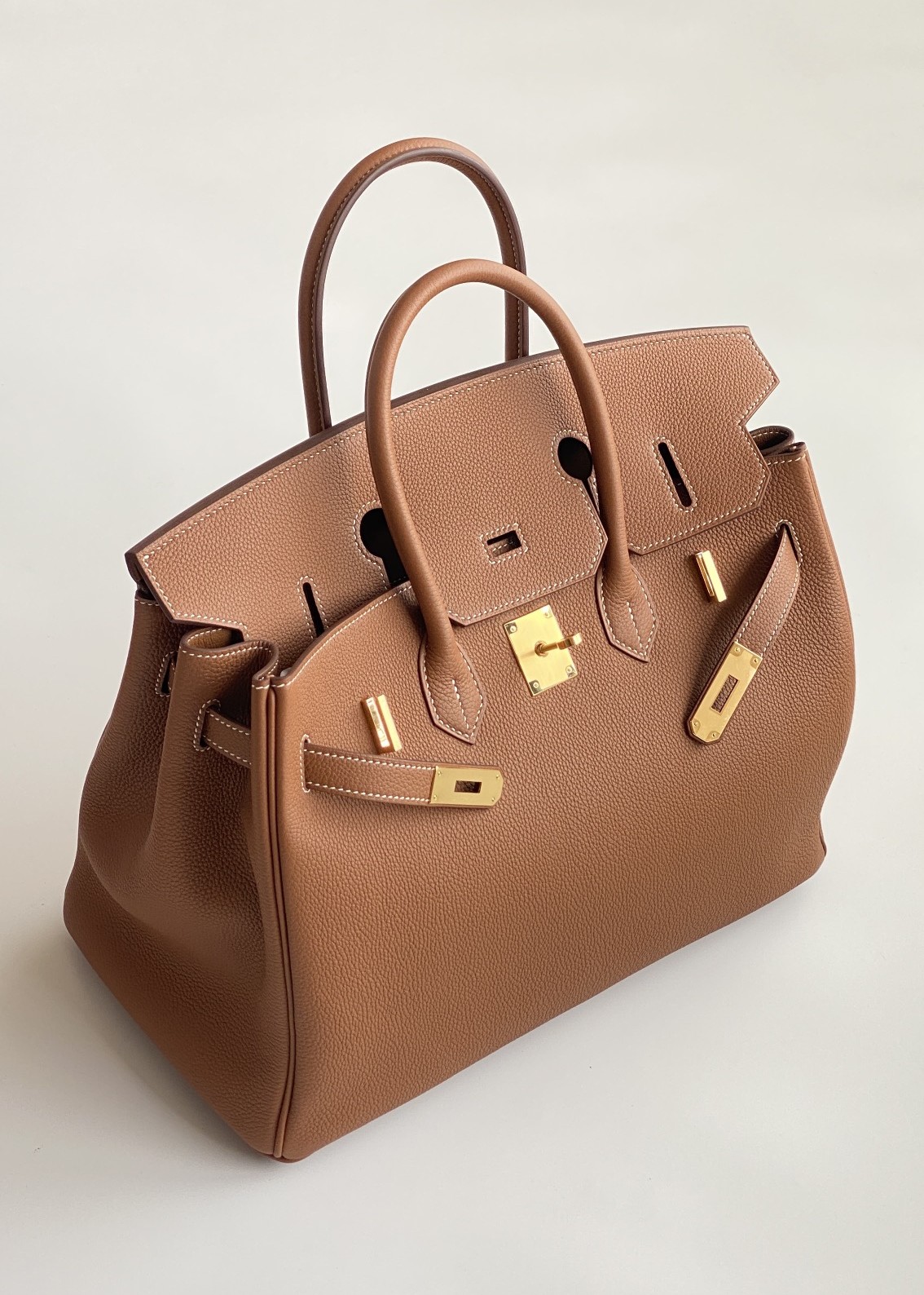 Hermès Birkin 35 Gold Togo Leather Gold Hardware (100% Handmade)