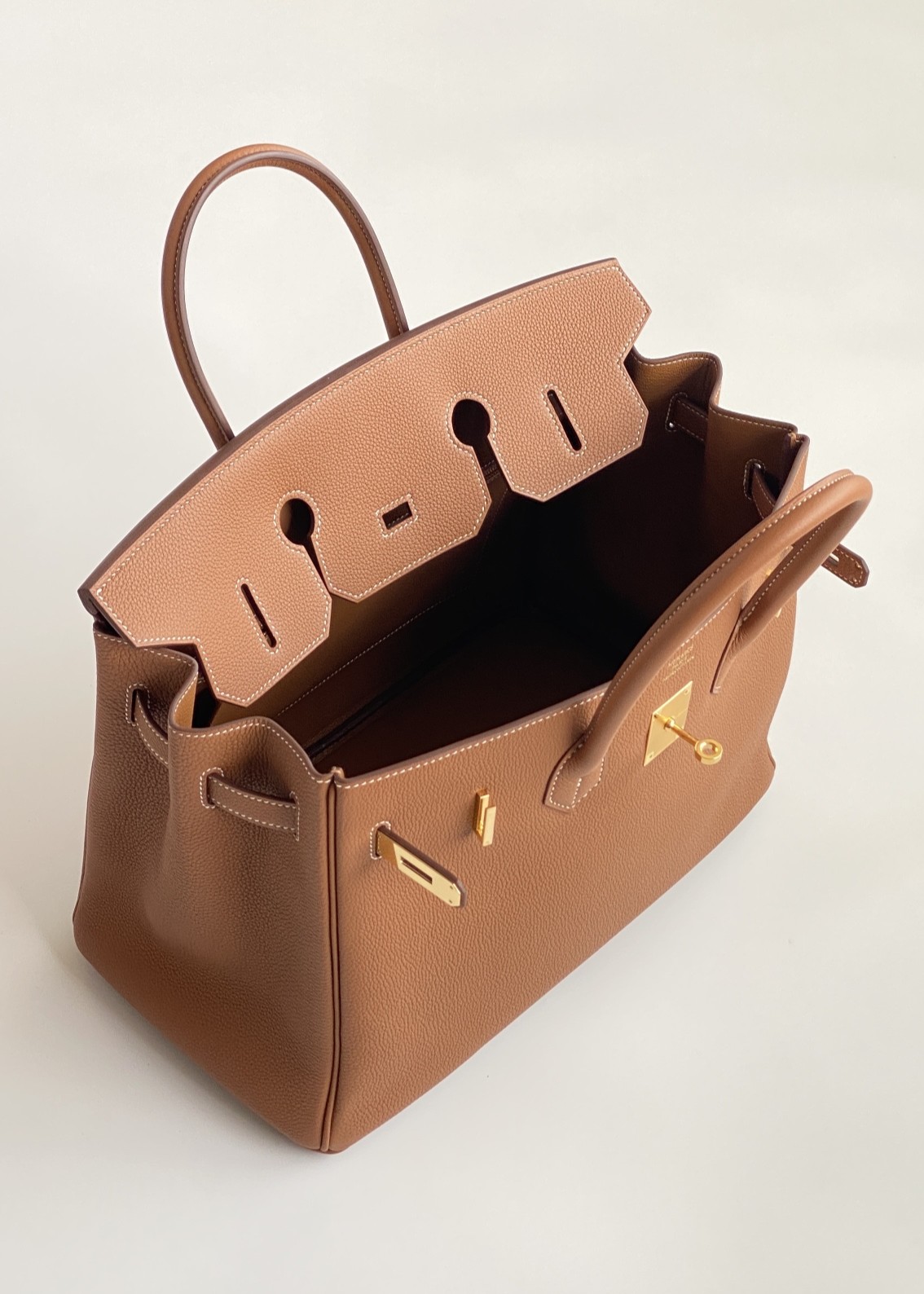 Hermès Birkin 35 Gold Togo Leather Gold Hardware (100% Handmade)