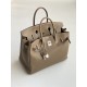 Hermès Birkin 35 Etoupe Togo Leather Palladium/Silver Hardware (100% Handmade)