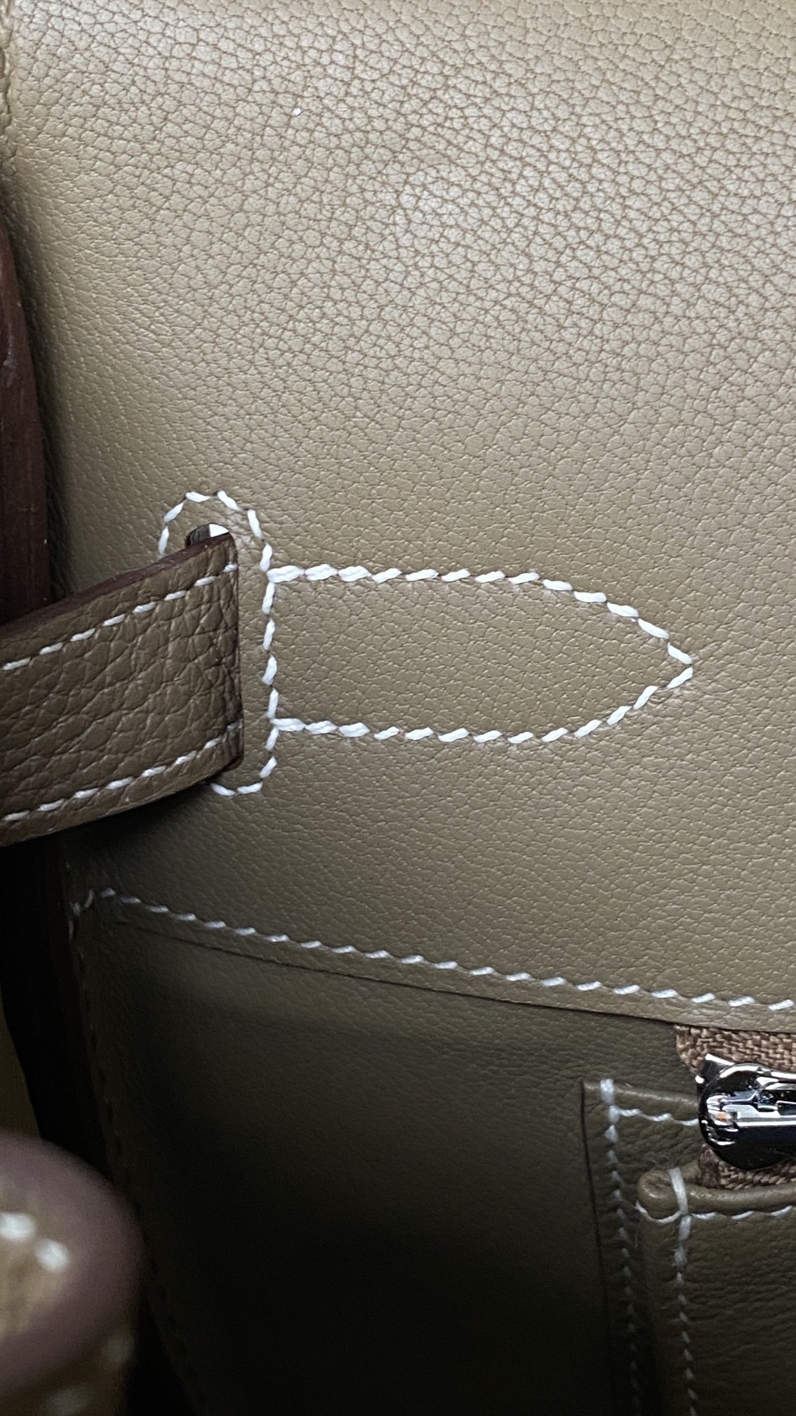 Hermès Birkin 35 Etoupe Togo Leather Palladium/Silver Hardware (100% Handmade)