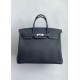 Hermès Birkin 40 Black Togo Leather Palladium/Silver Hardware (100% Handmade)