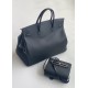 Hermès Birkin 40 Black Togo Leather Palladium/Silver Hardware (100% Handmade)