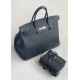 Hermès Birkin 40 Black Togo Leather Palladium/Silver Hardware (100% Handmade)