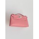 Hermès Kelly Pochette Rose d’Ete Epsom Leather Palladium/Silver Hardware (100% Handmade)