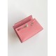 Hermès Kelly Pochette Rose d’Ete Epsom Leather Palladium/Silver Hardware (100% Handmade)