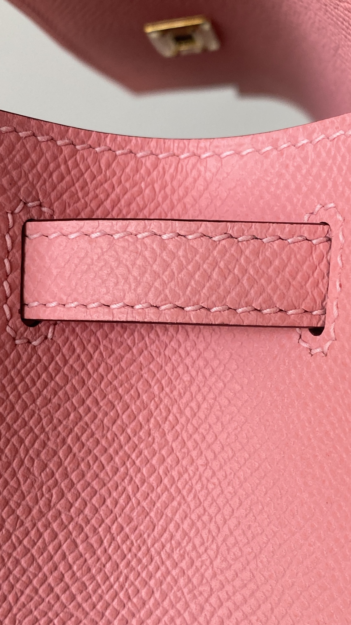 Hermès Kelly Pochette Rose d’Ete Epsom Leather Palladium/Silver Hardware (100% Handmade)