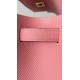 Hermès Kelly Pochette Rose d’Ete Epsom Leather Palladium/Silver Hardware (100% Handmade)