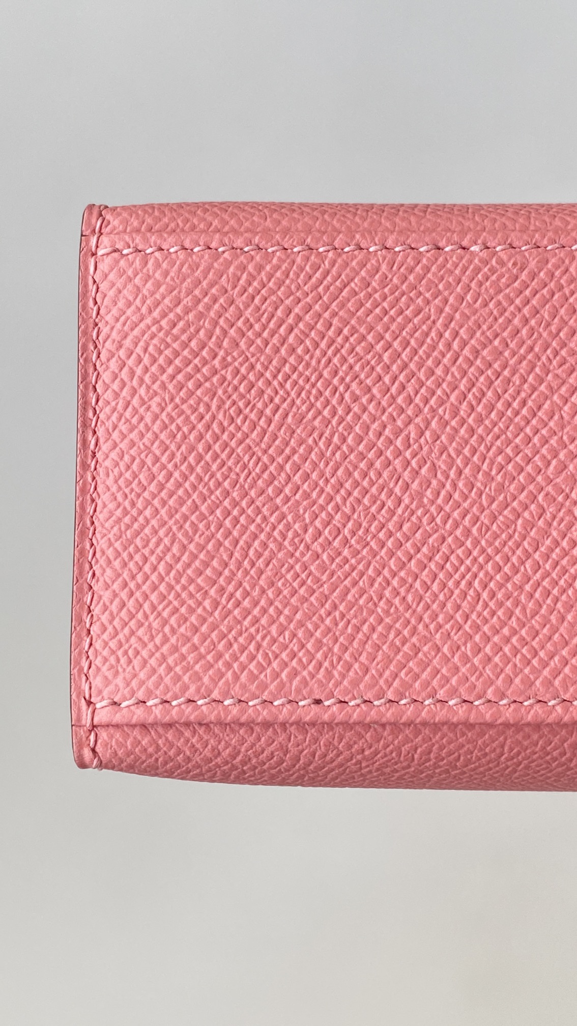 Hermès Kelly Pochette Rose d’Ete Epsom Leather Palladium/Silver Hardware (100% Handmade)