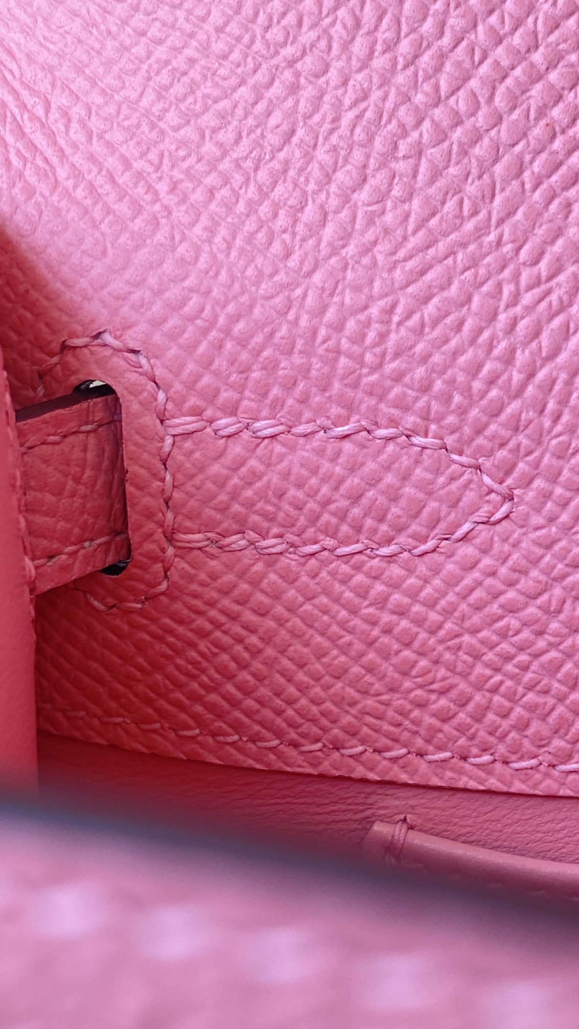 Hermès Kelly Pochette Rose d’Ete Epsom Leather Palladium/Silver Hardware (100% Handmade)