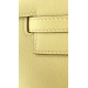 Hermès Kelly Pochette Jaune Poussin Swift Leather Palladium/Silver Hardware (100% Handmade)