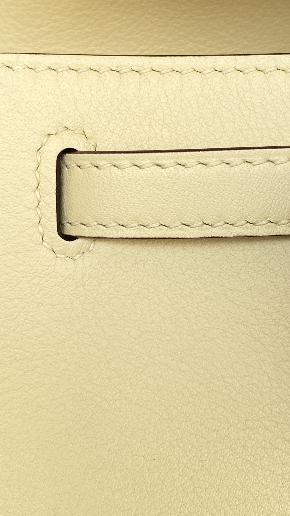 Hermès Kelly Pochette Jaune Poussin Swift Leather Palladium/Silver Hardware (100% Handmade)