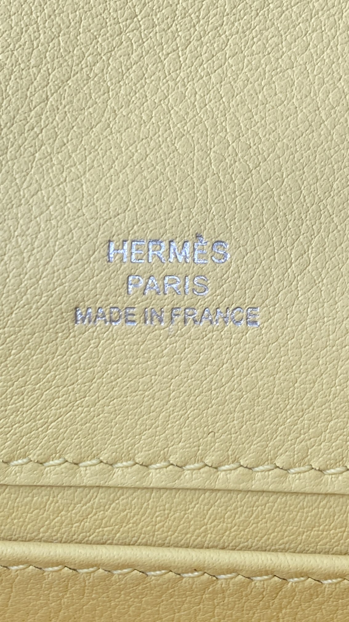 Hermès Kelly Pochette Jaune Poussin Swift Leather Palladium/Silver Hardware (100% Handmade)