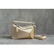 LOEWE Small Tri-Color Puzzle bag in classic calfskin Angora/Dusty Beige/Gold