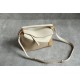 LOEWE Small Tri-Color Puzzle bag in classic calfskin Angora/Dusty Beige/Gold