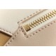 LOEWE Small Tri-Color Puzzle bag in classic calfskin Angora/Dusty Beige/Gold